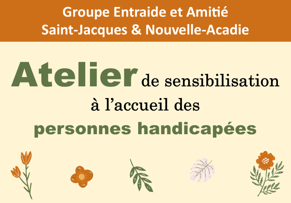 Atelier de sensibilisation à l’accueil des personnes handicapées